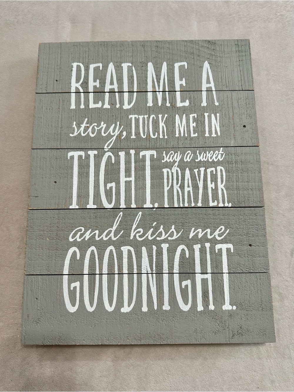 Hobby Lobby Baby Kid's Gray Wood Wall Decor, Read Me A Story